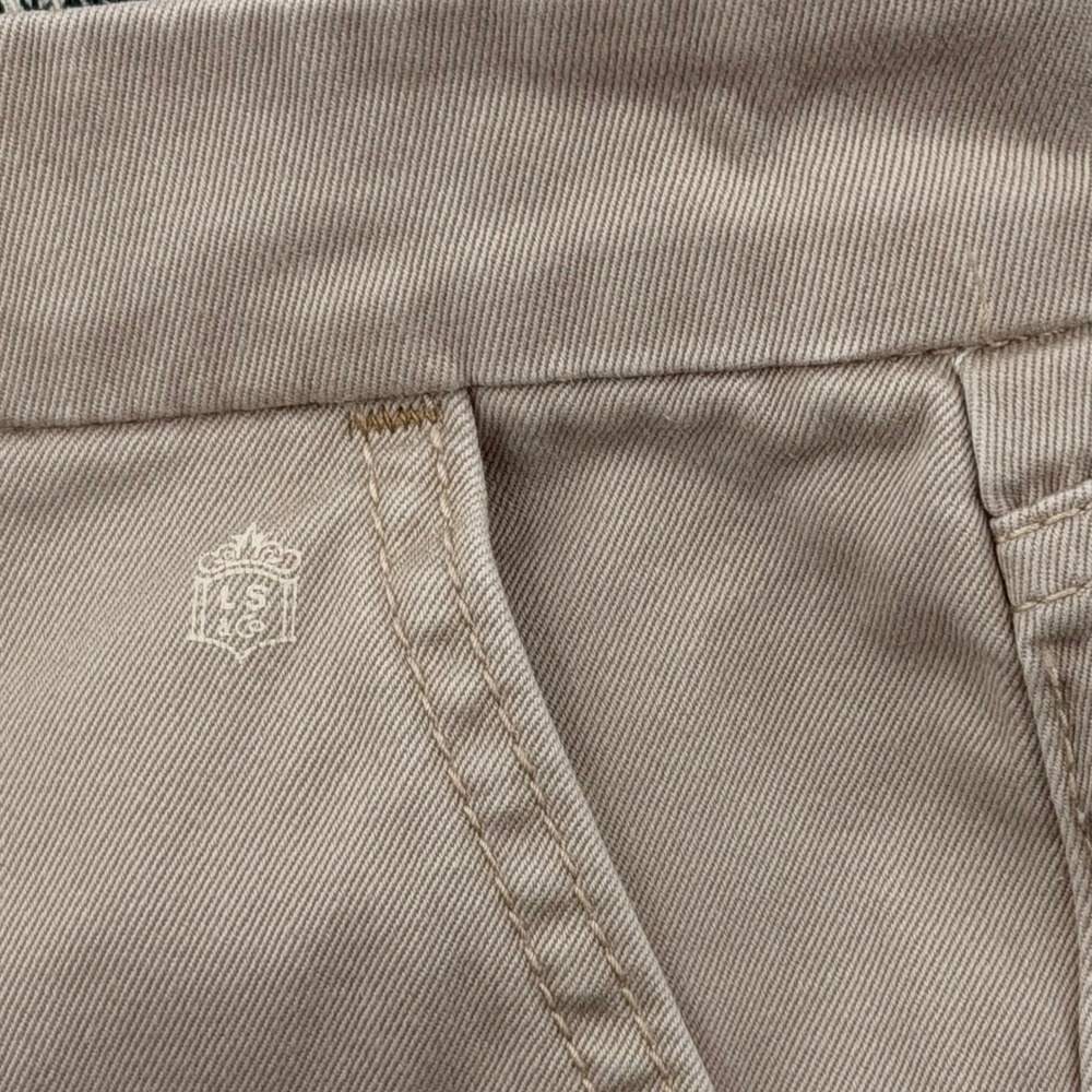 Levis Tab Twills Womens 14 Khaki Chino Pants Straight Leg Cropped Tan Stretch‎ - Picture 10 of 10